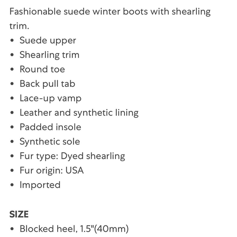Marc Fisher Beige Suede Winter Boots with White Fur - Picture 12 of 12